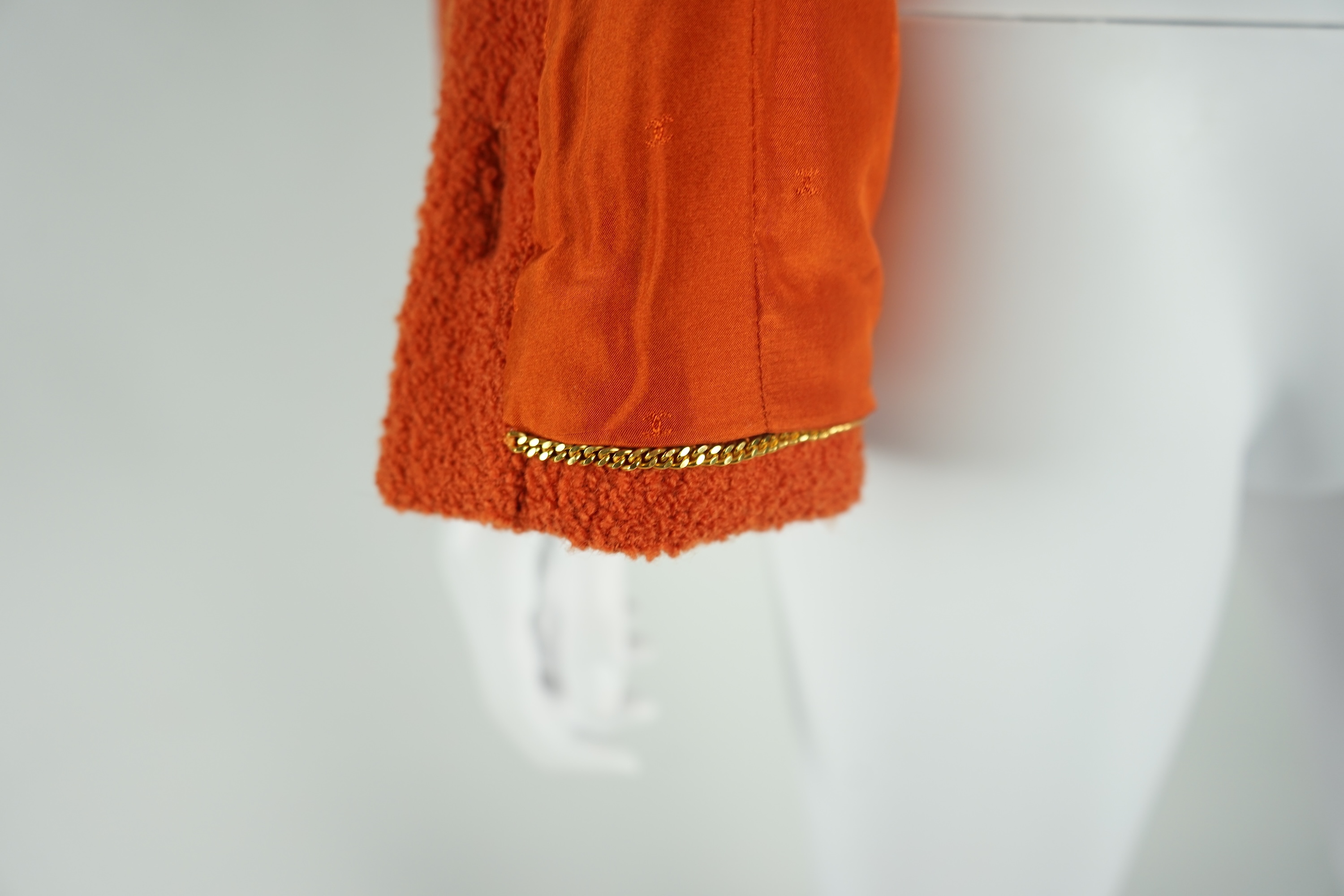 A Chanel lady's orange jacket, EU 44